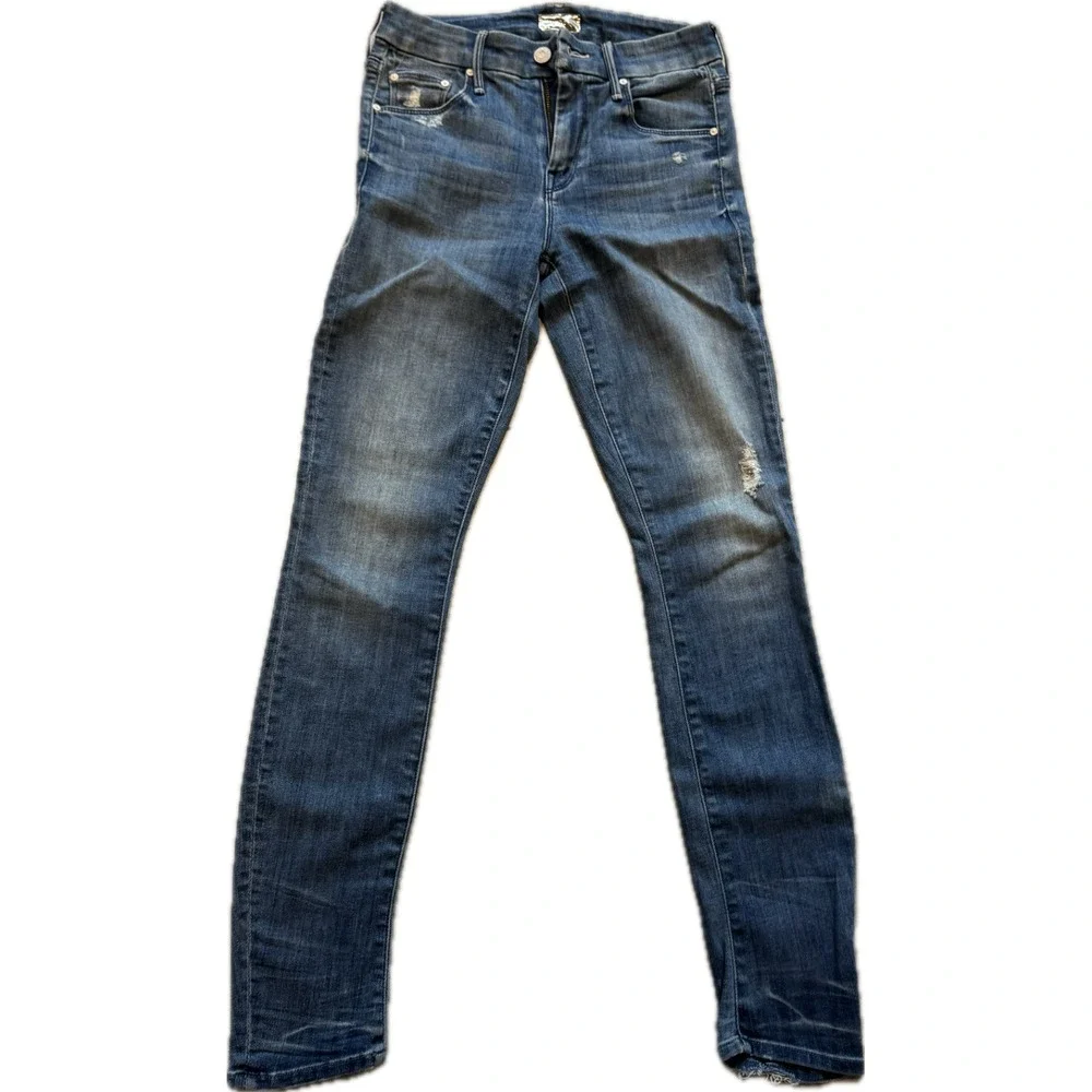 Mother The Looker‎ Graffiti Girl Skinny Jeans Sz 24